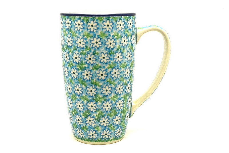 Polish Pottery Mug - 12 oz. Cafe - Key Lime