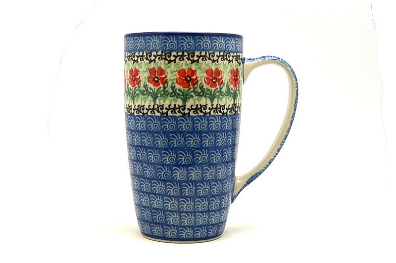Ceramika Artystyczna Polish Pottery Mug - 12 oz. Cafe - Maraschino C52-1916a (Ceramika Artystyczna)