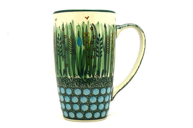 Ceramika Artystyczna Polish Pottery Mug - 12 oz. Cafe - Unikat Signature U0803 C52-U0803 (Ceramika Artystyczna)