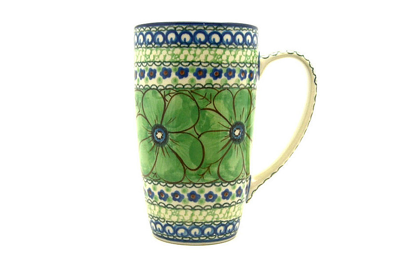 Ceramika Artystyczna Polish Pottery Mug - 12 oz. Cafe - Unikat Signature U408A C52-U408A (Ceramika Artystyczna)