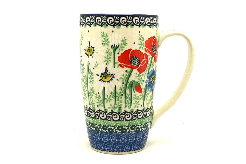 Ceramika Artystyczna Polish Pottery Mug - 12 oz. Cafe - Unikat Signature U4968 C52-U4968 (Ceramika Artystyczna)