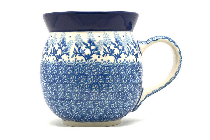 Ceramika Artystyczna Polish Pottery Mug - 15 oz. Bubble - Blue Bonnets 073-3205a (Ceramika Artystyczna)