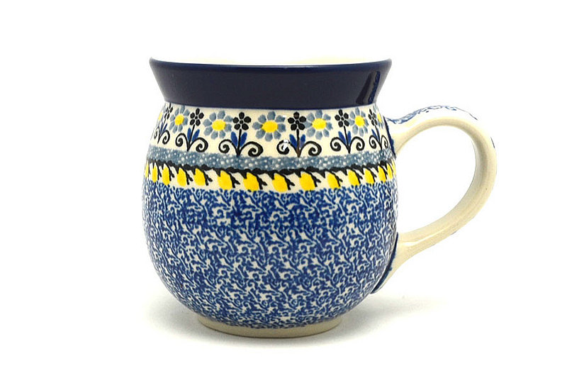Ceramika Artystyczna Polish Pottery Mug - 15 oz. Bubble - Daisy Maize 073-2178a (Ceramika Artystyczna)