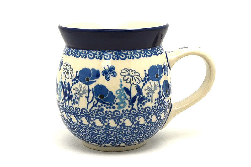 Ceramika Artystyczna Polish Pottery Mug - 15 oz. Bubble - Evening Poppies 073-2902a (Ceramika Artystyczna)