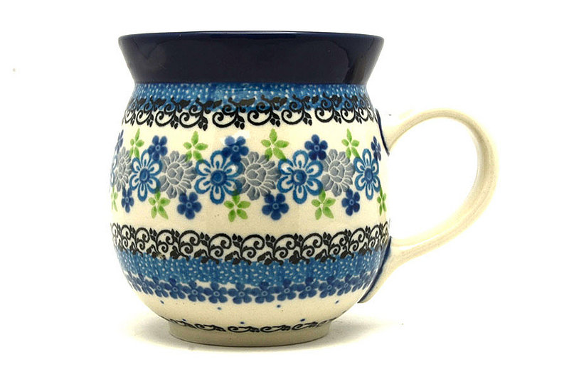 Ceramika Artystyczna Polish Pottery Mug - 15 oz. Bubble - Flower Works 073-2633a (Ceramika Artystyczna)