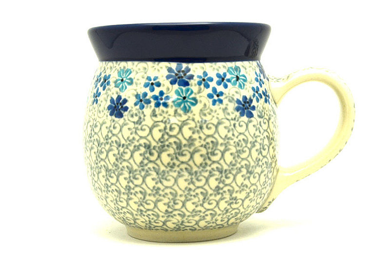 Polish Pottery Mug - 15 oz. Bubble - Sea Blossom