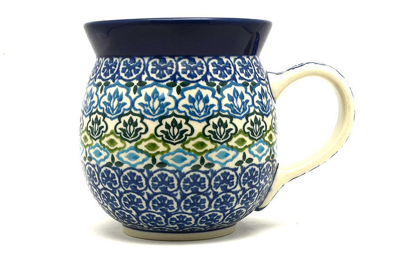 Ceramika Artystyczna Polish Pottery Mug - 15 oz. Bubble - Tranquil Tide 073-1859a (Ceramika Artystyczna)