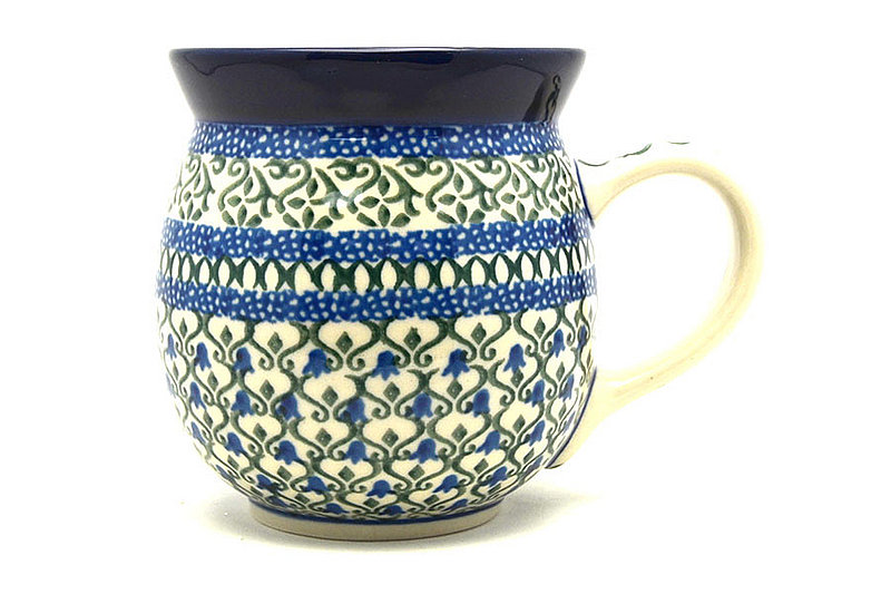 Ceramika Artystyczna Polish Pottery Mug - 15 oz. Bubble - Tulip Trellis 073-585a (Ceramika Artystyczna)