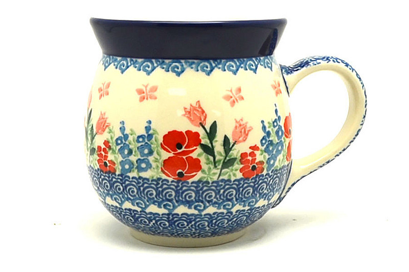 Ceramika Artystyczna Polish Pottery Mug - 15 oz. Bubble - Whimsical Garden 073-3220a (Ceramika Artystyczna)