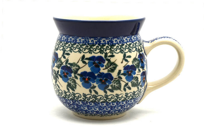 Ceramika Artystyczna Polish Pottery Mug - 15 oz. Bubble - Winter Viola 073-2273a (Ceramika Artystyczna)