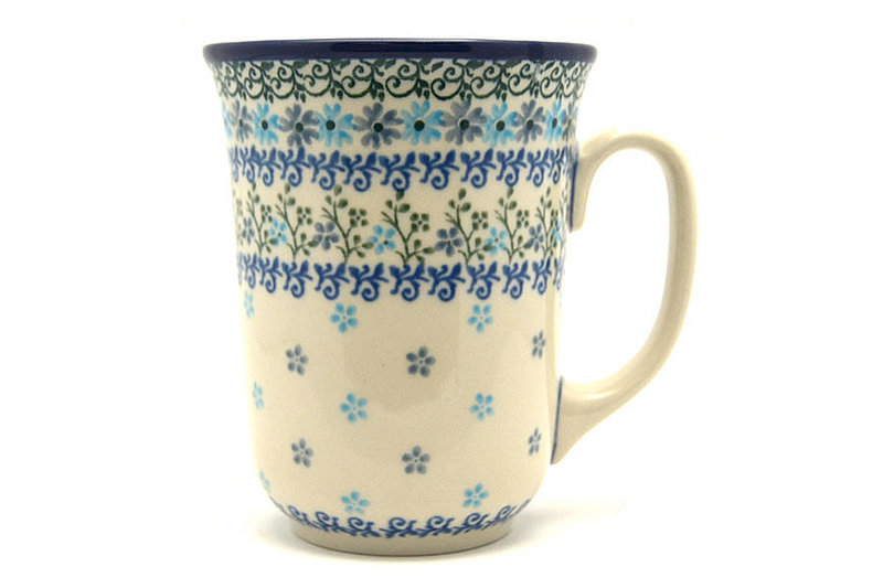 Ceramika Artystyczna Polish Pottery Mug - 16 oz. Bistro - Blue Dazzle 812-2250a (Ceramika Artystyczna)