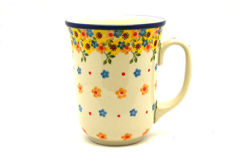Ceramika Artystyczna Polish Pottery Mug - 16 oz. Bistro - Buttercup 812-2225a (Ceramika Artystyczna)