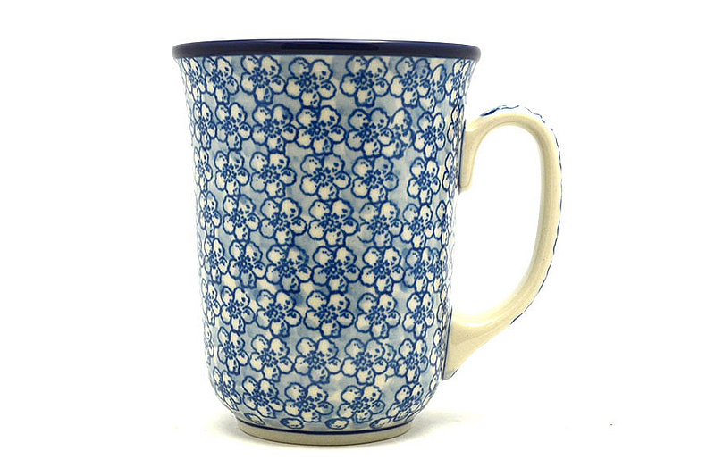 Ceramika Artystyczna Polish Pottery Mug - 16 oz. Bistro - Daisy Flurry 812-2176a (Ceramika Artystyczna)