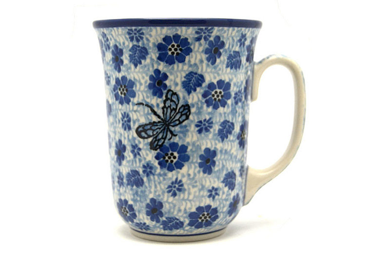 Ceramika Artystyczna Polish Pottery Mug - 16 oz. Bistro - Hidden Dragonfly 812-1443a (Ceramika Artystyczna)