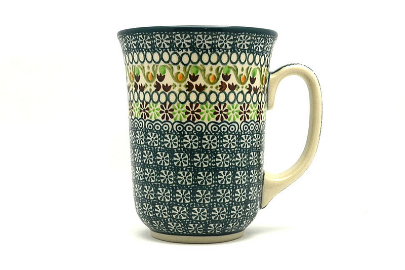 Ceramika Artystyczna Polish Pottery Mug - 16 oz. Bistro - Mint Chip 812-2195q (Ceramika Artystyczna)