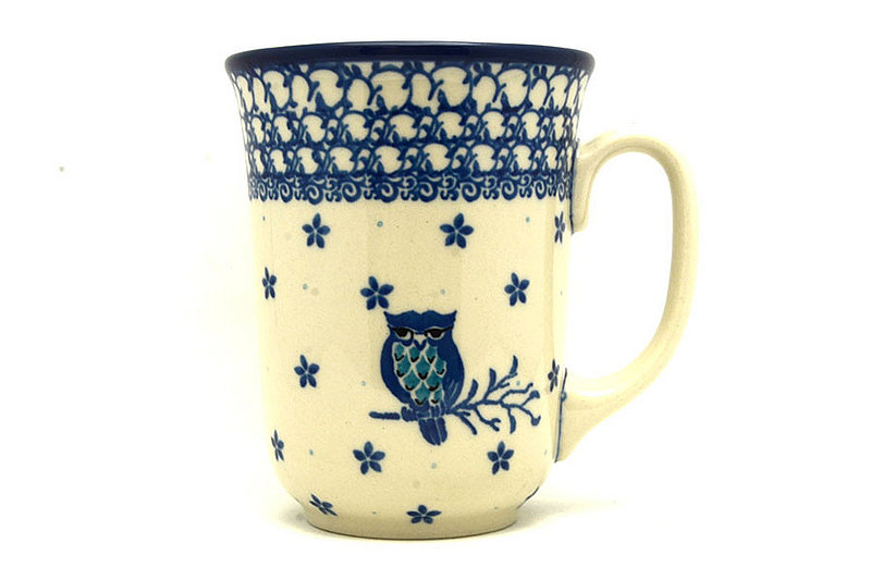 Polish Pottery Mug - 16 oz. Bistro - Night Owl