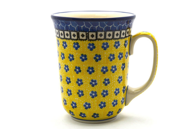 Ceramika Artystyczna Polish Pottery Mug - 16 oz. Bistro - Sunburst 812-859a (Ceramika Artystyczna)