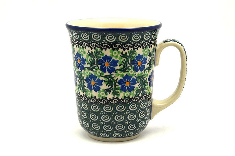 Ceramika Artystyczna Polish Pottery Mug - 16 oz. Bistro - Sweet Violet 812-1538a (Ceramika Artystyczna)
