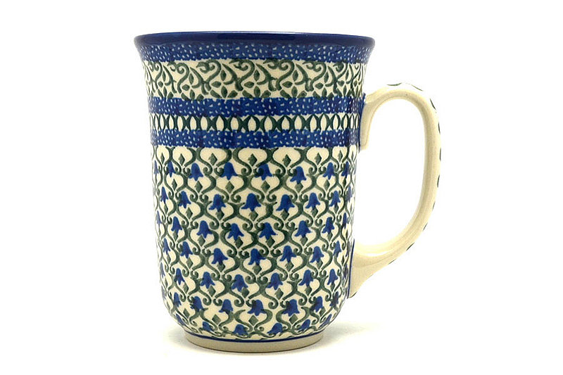 Ceramika Artystyczna Polish Pottery Mug - 16 oz. Bistro - Tulip Trellis 812-0585a (Ceramika Artystyczna)