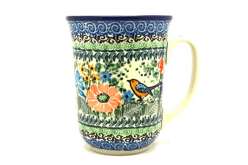 Ceramika Artystyczna Polish Pottery Mug - 16 oz. Bistro - Unikat Signature U2517 812-U2517 (Ceramika Artystyczna)