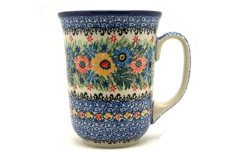 Ceramika Artystyczna Polish Pottery Mug - 16 oz. Bistro - Unikat Signature U3218 812-U3218 (Ceramika Artystyczna)