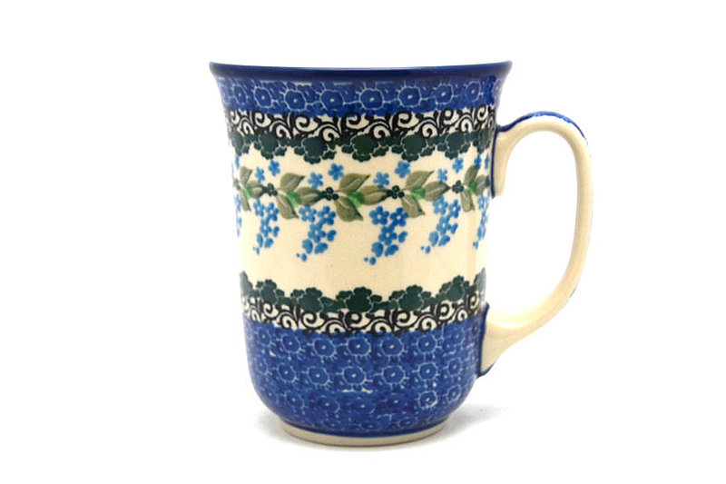 Ceramika Artystyczna Polish Pottery Mug - 16 oz. Bistro - Wisteria 812-1473a (Ceramika Artystyczna)