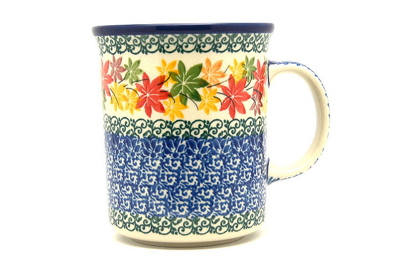 Ceramika Artystyczna Polish Pottery Mug - Big Straight Sided - Maple Harvest B13-2533a (Ceramika Artystyczna)
