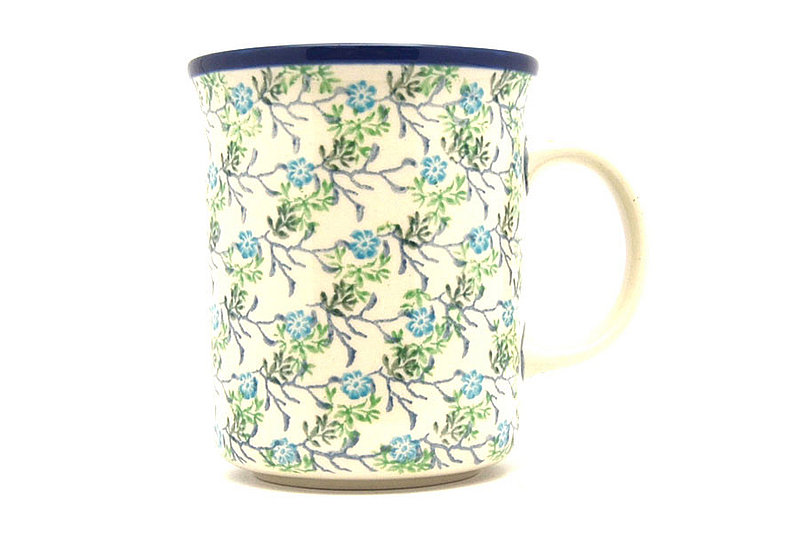 Polish Pottery Mug - Big Straight Sided - Summer Ivy