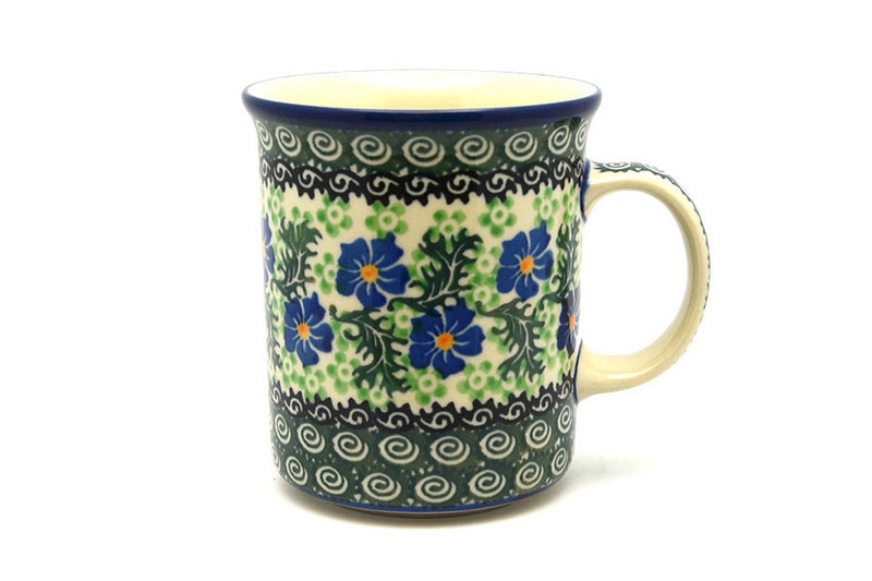 Ceramika Artystyczna Polish Pottery Mug - Big Straight Sided - Sweet Violet B13-1538a (Ceramika Artystyczna)