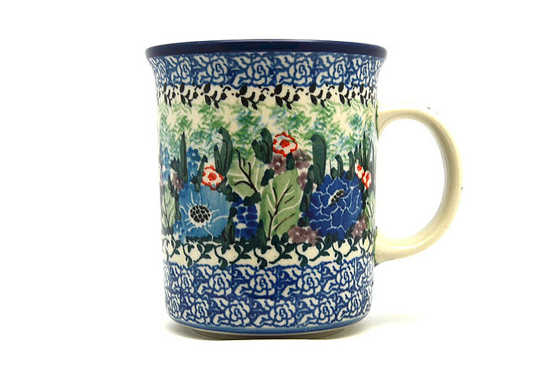 Ceramika Artystyczna Polish Pottery Mug - Big Straight Sided - Unikat Signature - U4572 B13-U4572 (Ceramika Artystyczna)