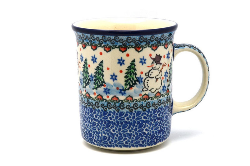 Ceramika Artystyczna Polish Pottery Mug - Big Straight Sided - Unikat Signature - U4661 B13-U4661 (Ceramika Artystyczna)