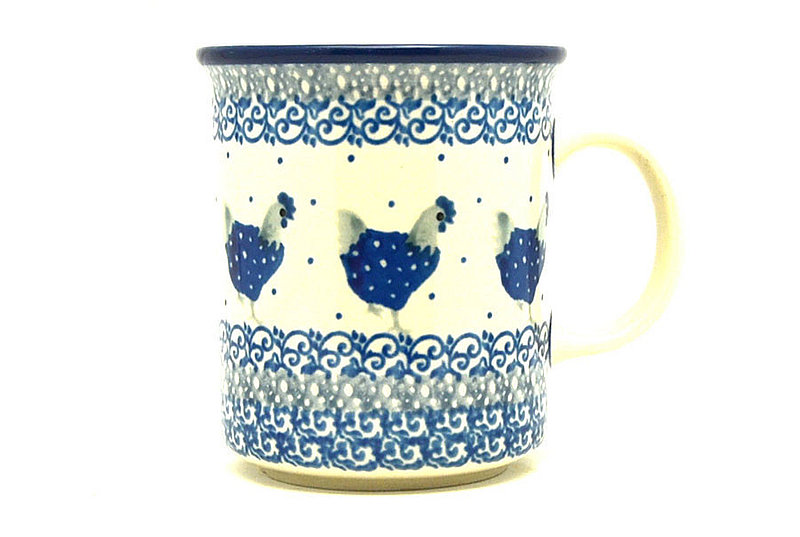 Ceramika Artystyczna Polish Pottery Mug - Straight Sided - Blue Hen 236-2597a (Ceramika Artystyczna)