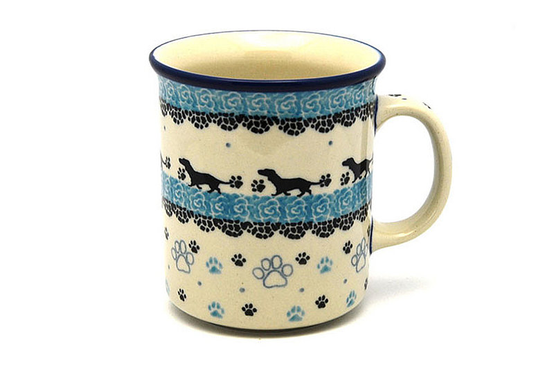 Ceramika Artystyczna Polish Pottery Mug - Straight Sided - Diggity Dog 236-2152a (Ceramika Artystyczna)