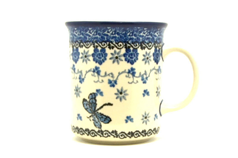 Ceramika Artystyczna Polish Pottery Mug - Straight Sided - Dragonfly 236-2009a (Ceramika Artystyczna)