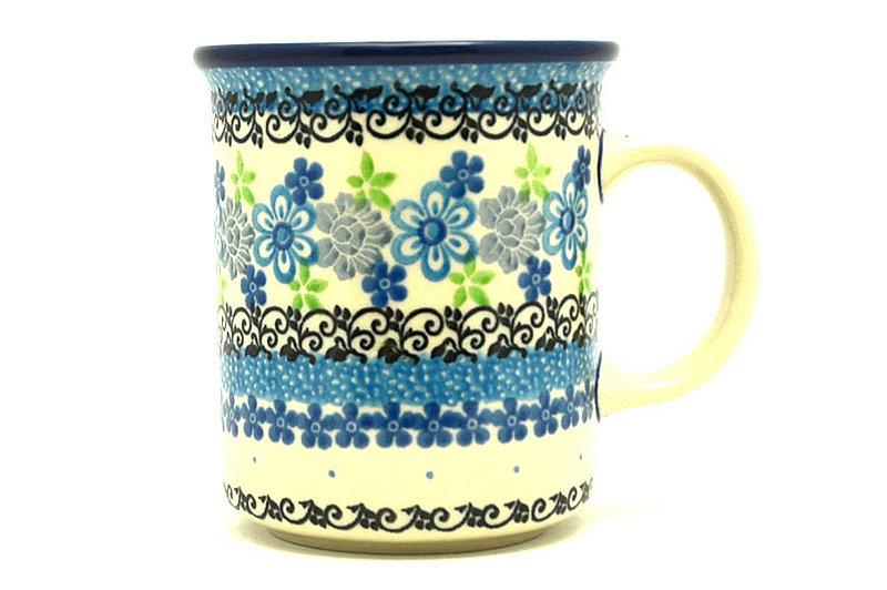 Ceramika Artystyczna Polish Pottery Mug - Straight Sided - Flower Works 236-2633a (Ceramika Artystyczna)