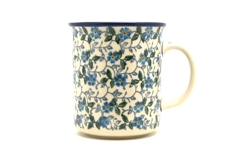 Ceramika Artystyczna Polish Pottery Mug - Straight Sided - Forget-Me-Knot 236-2089a (Ceramika Artystyczna)