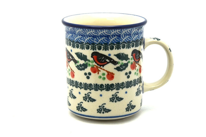 Ceramika Artystyczna Polish Pottery Mug - Straight Sided - Red Robin 236-1257a (Ceramika Artystyczna)