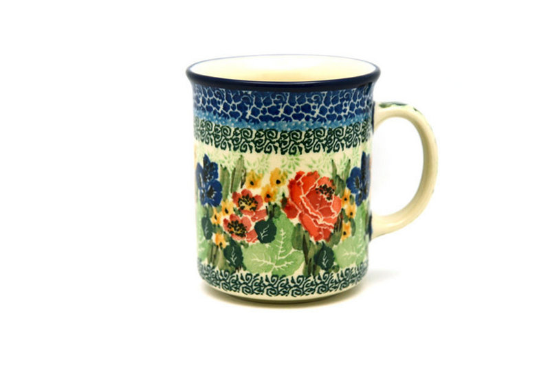 Ceramika Artystyczna Polish Pottery Mug - Straight Sided - Unikat Signature - U4400 236-U4400 (Ceramika Artystyczna)