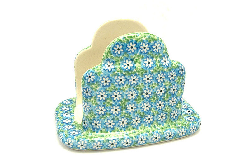 Polish Pottery Napkin Holder - Key Lime