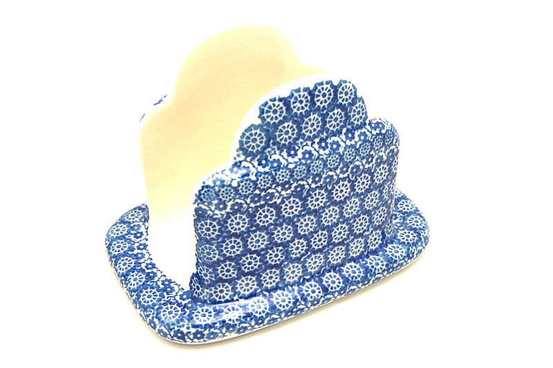 Polish Pottery Napkin Holder - Midnight