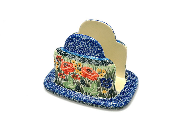 Ceramika Artystyczna Polish Pottery Napkin Holder - Unikat Signature - U4400 487-U4400 (Ceramika Artystyczna)