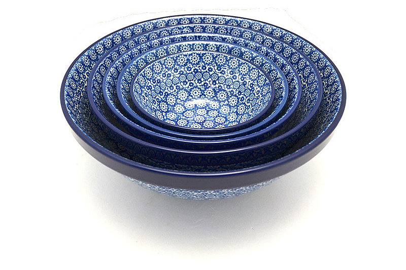 Polish Pottery Nesting Bowl Set - Midnight