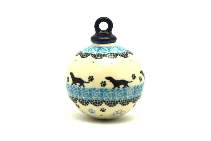 Ceramika Artystyczna Polish Pottery Ornament - Ball - Diggity Dog 186-2152a (Ceramika Artystyczna)