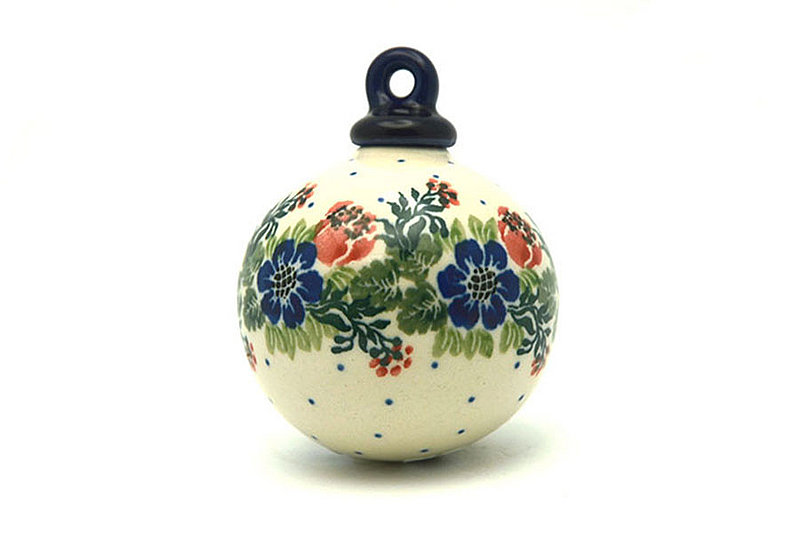 Ceramika Artystyczna Polish Pottery Ornament - Ball - Garden Party 186-1535a (Ceramika Artystyczna)