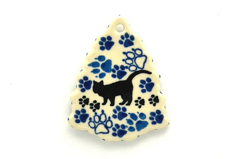 Ceramika Artystyczna Polish Pottery Ornament - Christmas Tree - Boo Boo Kitty A87-1771a (Ceramika Artystyczna)
