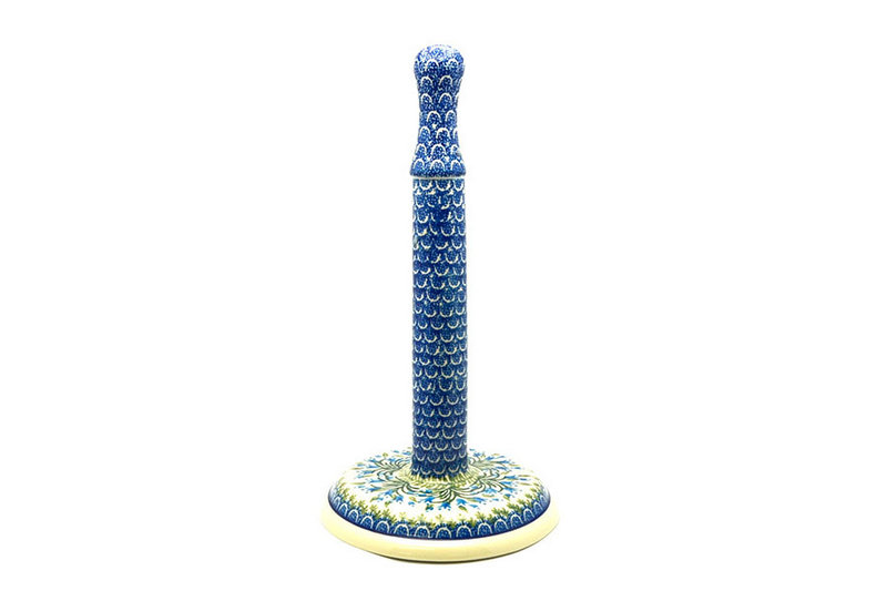 Ceramika Artystyczna Polish Pottery Paper Towel Holder - Blue Bells 834-1432a (Ceramika Artystyczna)