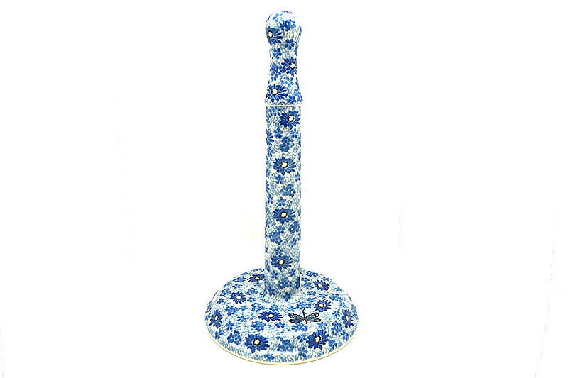 Ceramika Artystyczna Polish Pottery Paper Towel Holder - Blue Dragonfly 834-2999a (Ceramika Artystyczna)