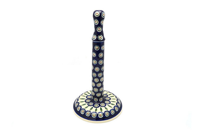 Ceramika Artystyczna Polish Pottery Paper Towel Holder - Peacock 834-054a (Ceramika Artystyczna)
