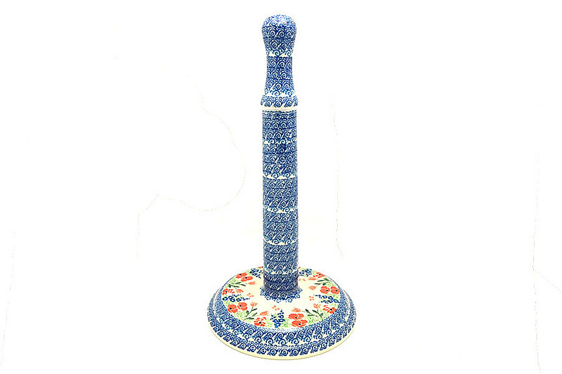Ceramika Artystyczna Polish Pottery Paper Towel Holder - Whimsical Garden 834-3220a (Ceramika Artystyczna)