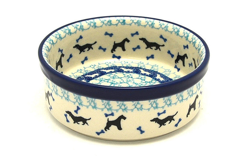 Ceramika Artystyczna Polish Pottery Pet Dish - 10 oz. - Dog Park 365-2680a (Ceramika Artystyczna)